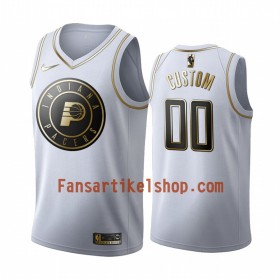 NBA Indiana Pacers Trikot Benutzerdefinierte Nike 2019-2020 Weiß Golden Edition Swingman - Herren